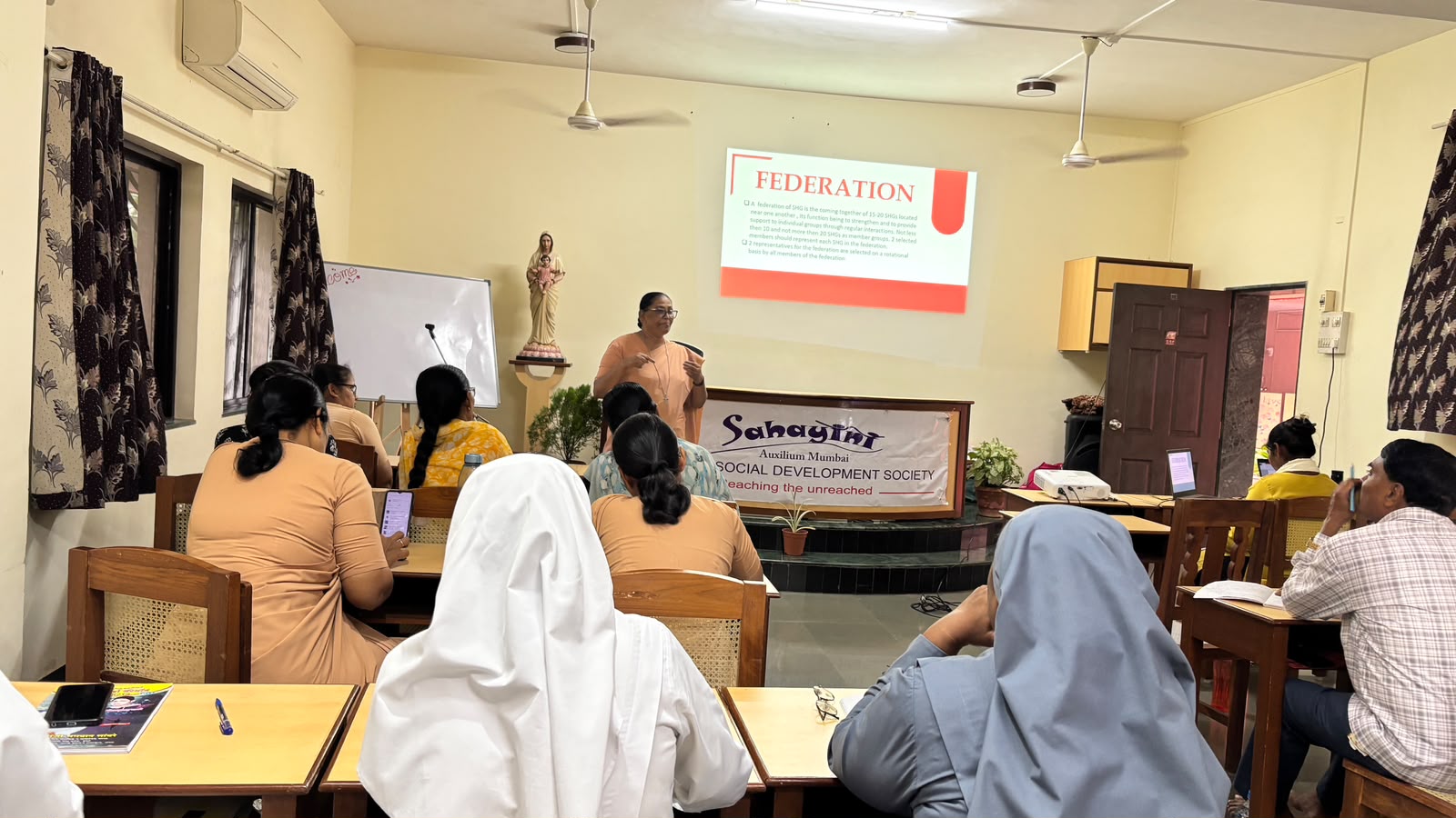 ORIENTATION MEETING CONDUCTED FOR LOCAL COORDINATORS AND TEACHING STAFF AT DAHANU.